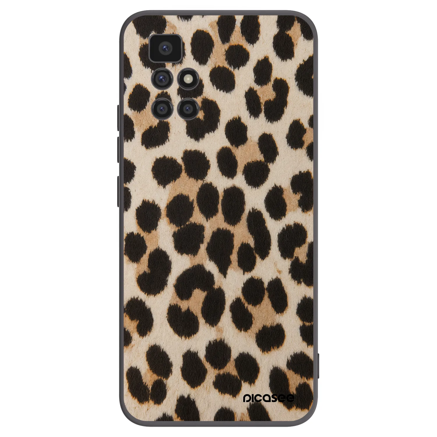 Picasee husă neagră din silicon pentru Xiaomi Redmi 10 (2022) - Brown Tiger