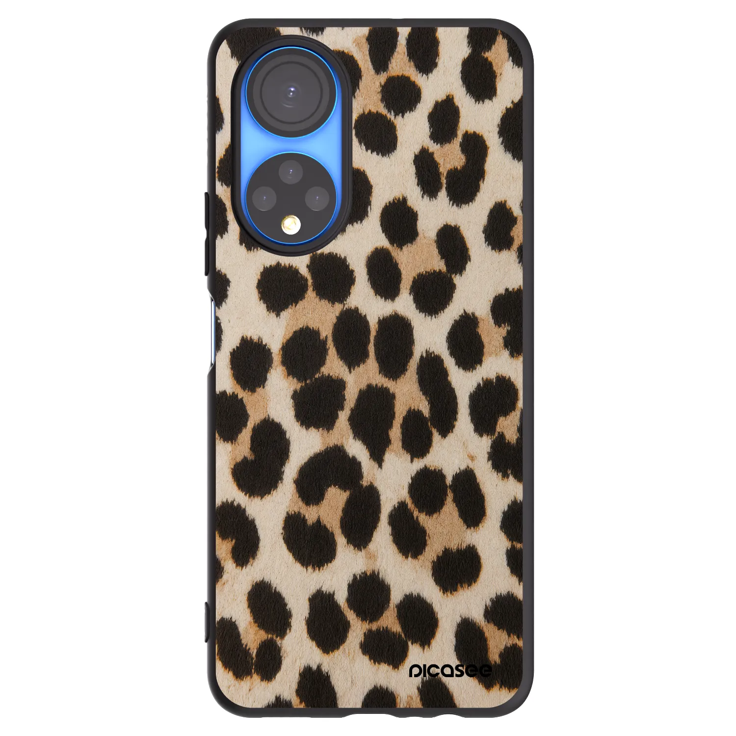 Picasee husă neagră din silicon pentru Honor X7 - Brown Tiger