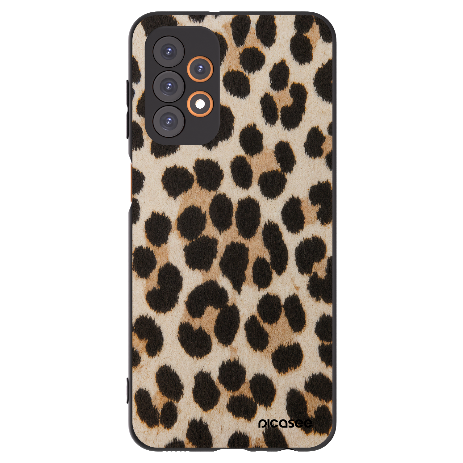 Picasee husă neagră din silicon pentru Samsung Galaxy A23 A236B 5G - Brown Tiger