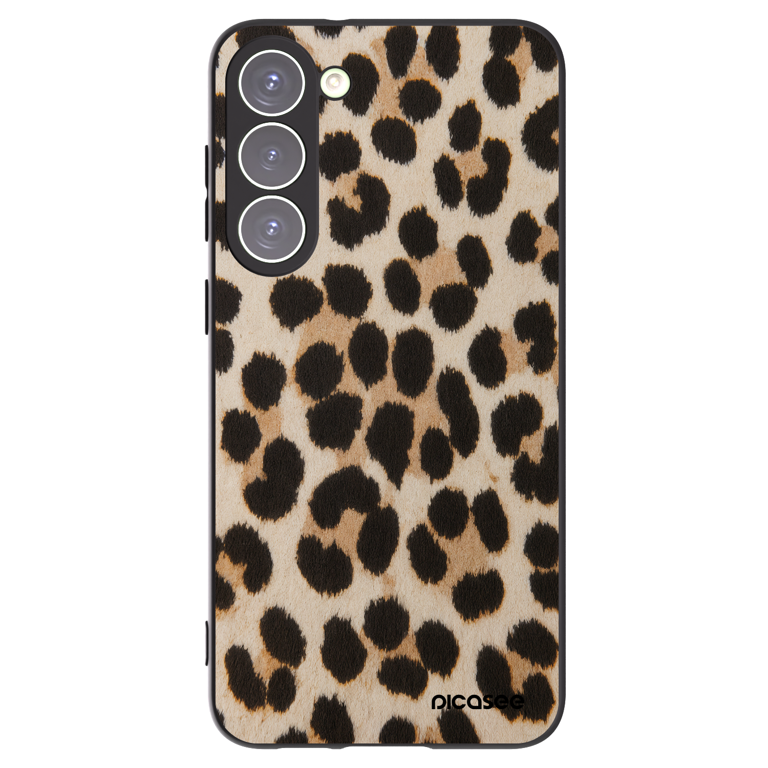 Picasee husă neagră din silicon pentru Samsung Galaxy S23+ 5G - Brown Tiger