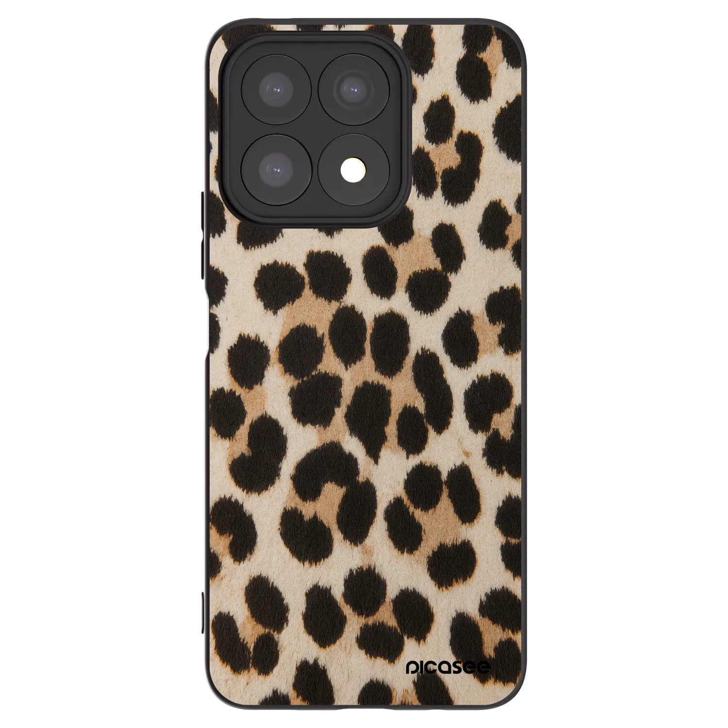 Picasee husă neagră din silicon pentru Honor X8a - Brown Tiger