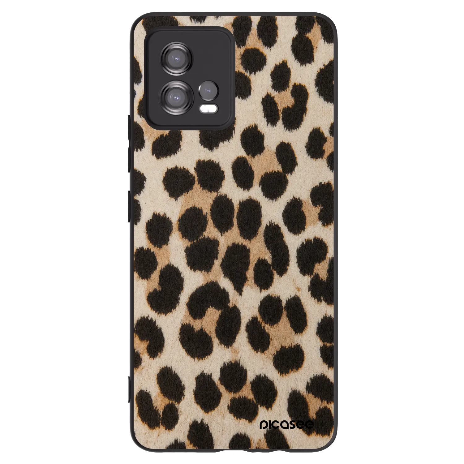 Picasee husă neagră din silicon pentru Motorola Moto G72 - Brown Tiger