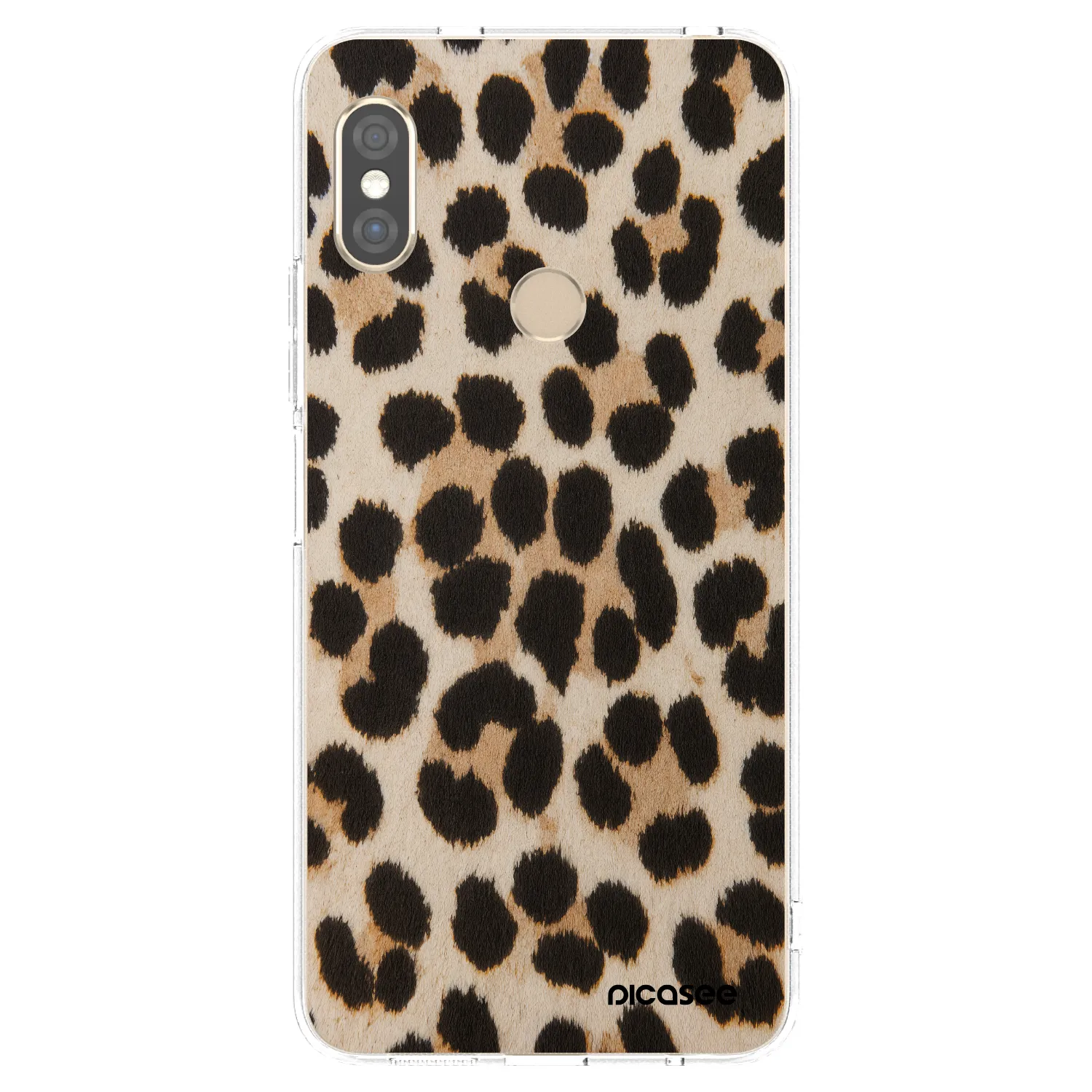 Picasee husă transparentă din silicon pentru Xiaomi Redmi Note 5 Global - Brown Tiger