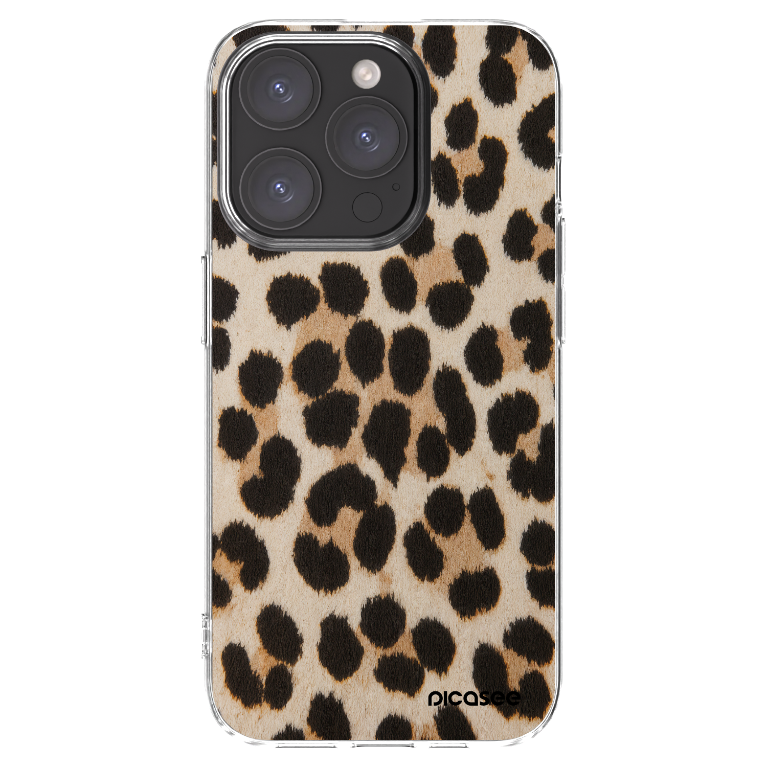 Picasee husă transparentă din silicon pentru Apple iPhone 15 Pro - Brown Tiger