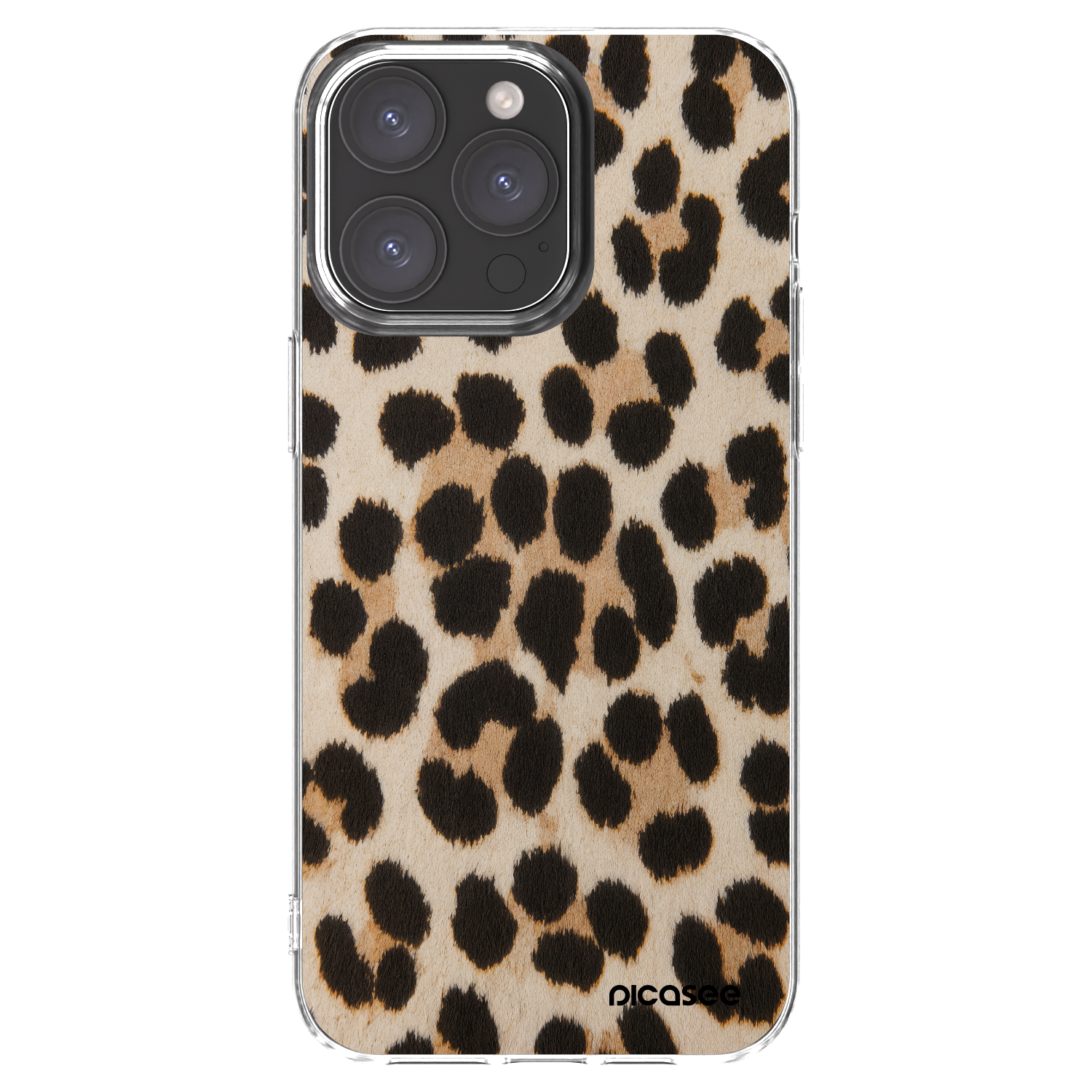 Picasee husă transparentă din silicon pentru Apple iPhone 15 Pro Max - Brown Tiger