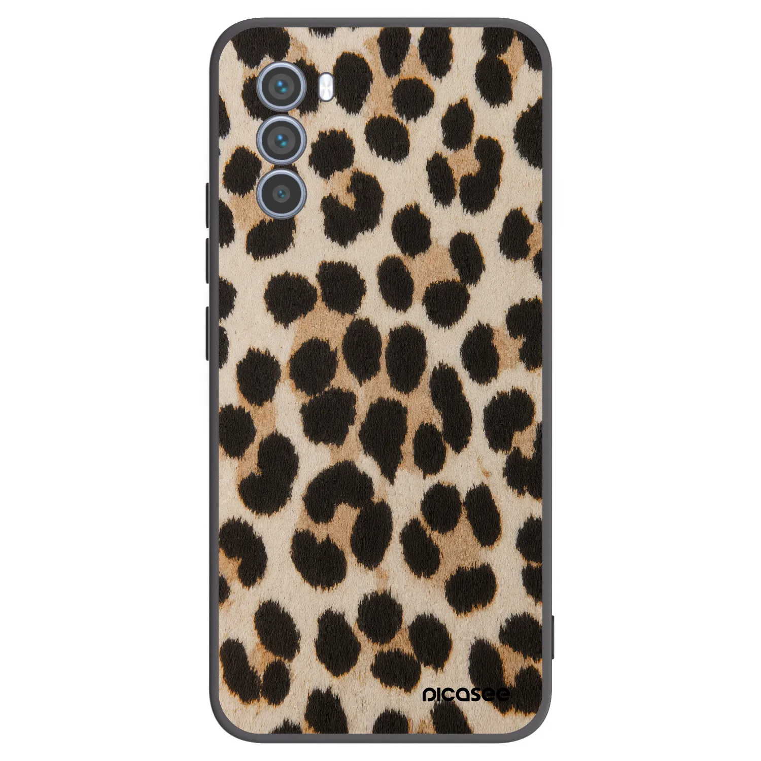 Picasee husă neagră din silicon pentru Motorola Moto G62 - Brown Tiger