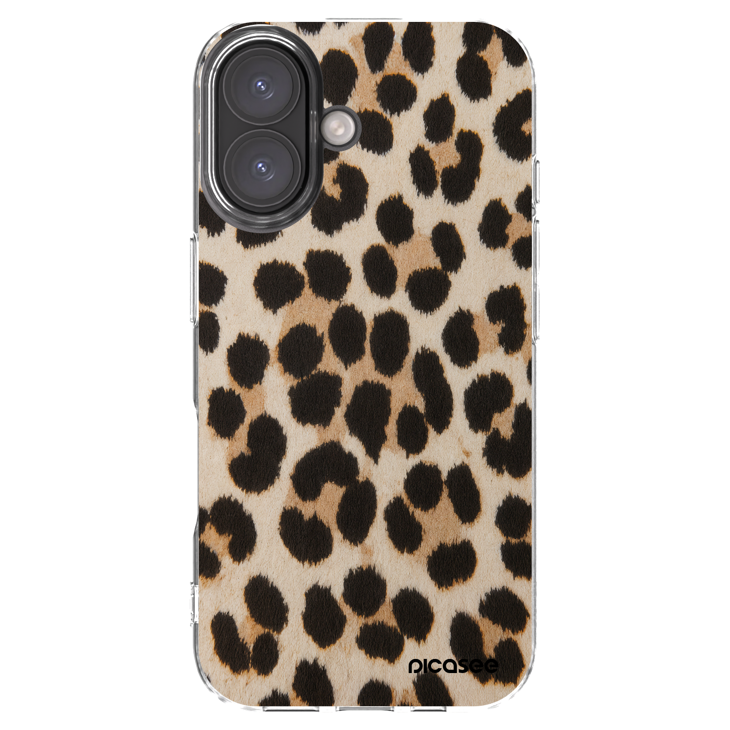 Picasee husă transparentă din silicon pentru Apple iPhone 16 - Brown Tiger
