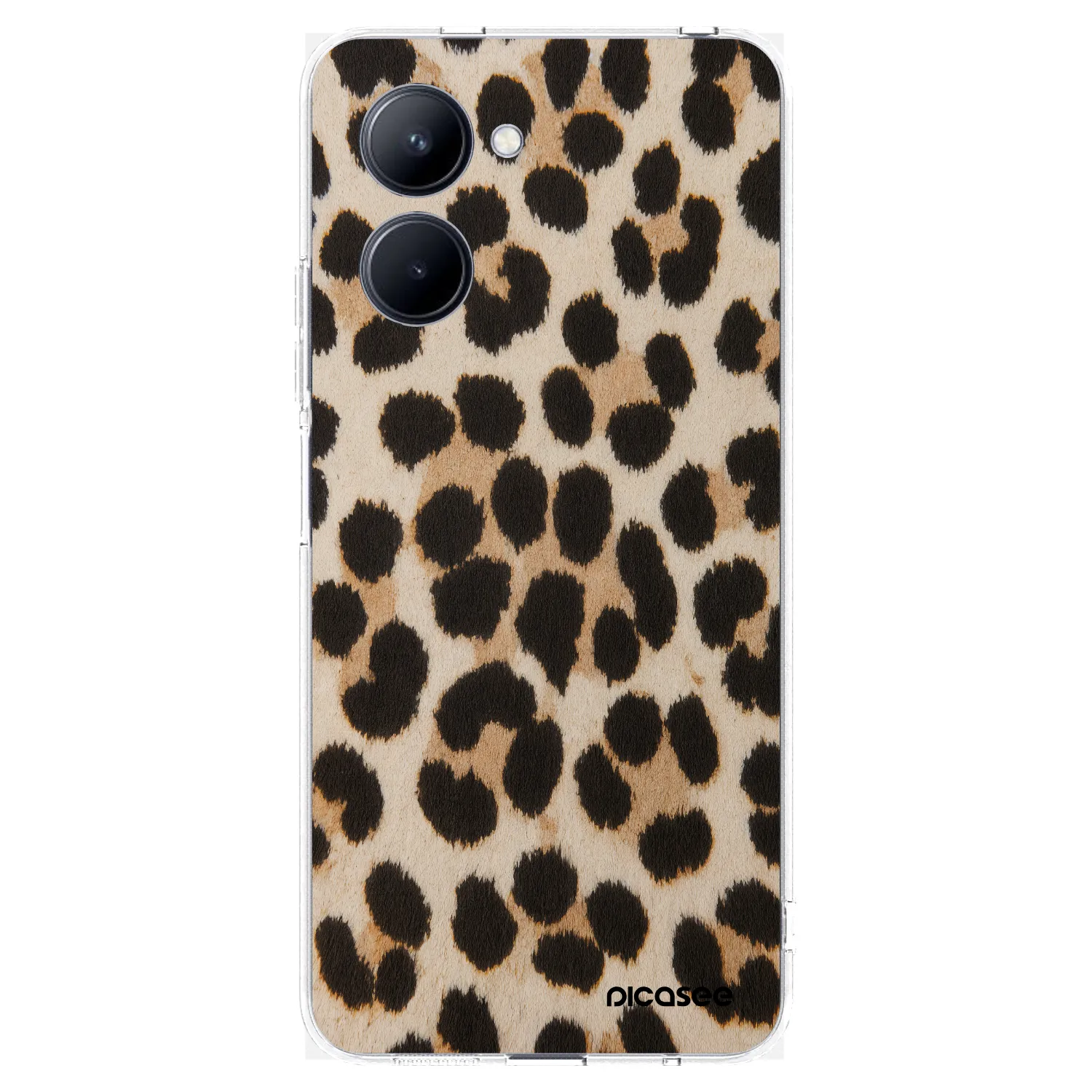 Picasee husă transparentă din silicon pentru Realme C33 (2023) - Brown Tiger