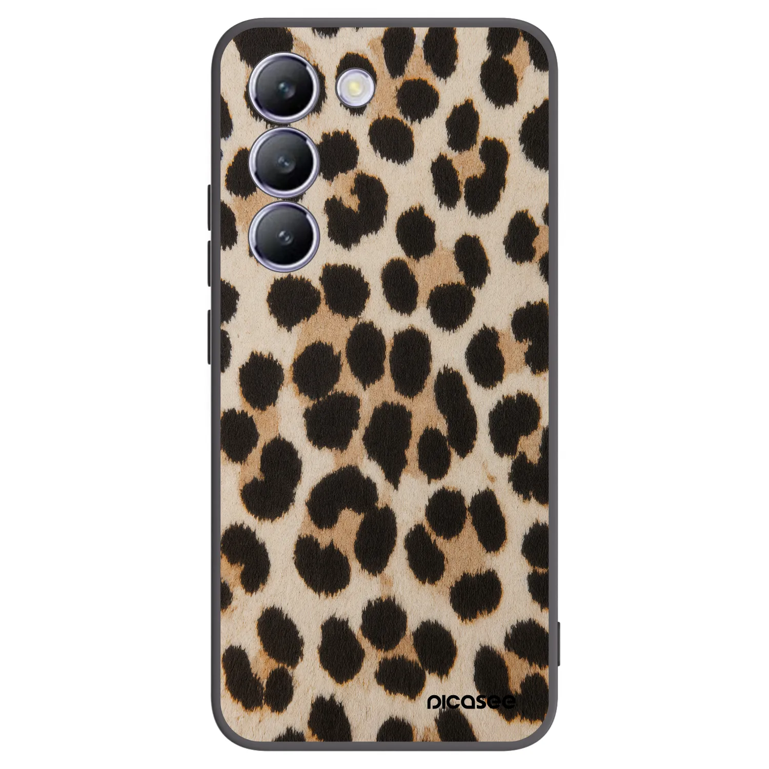 Picasee husă neagră din silicon pentru Vivo V40 SE 5G - Brown Tiger