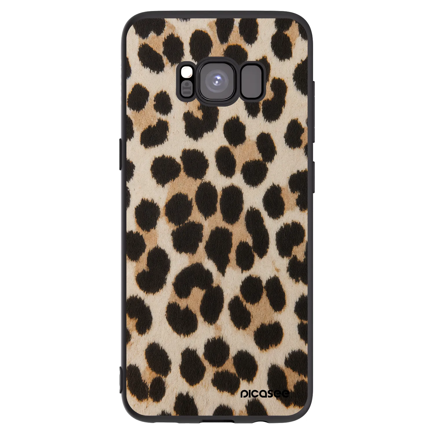 Picasee husă neagră din silicon pentru Samsung Galaxy S8 G950F - Brown Tiger