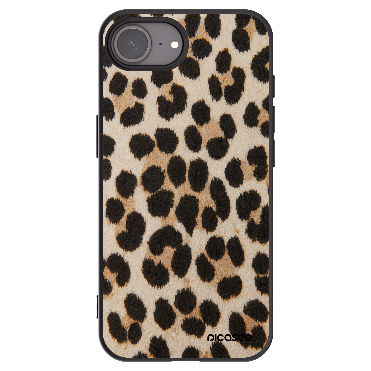 Picasee husă neagră din silicon pentru Apple iPhone 16e - Brown Tiger