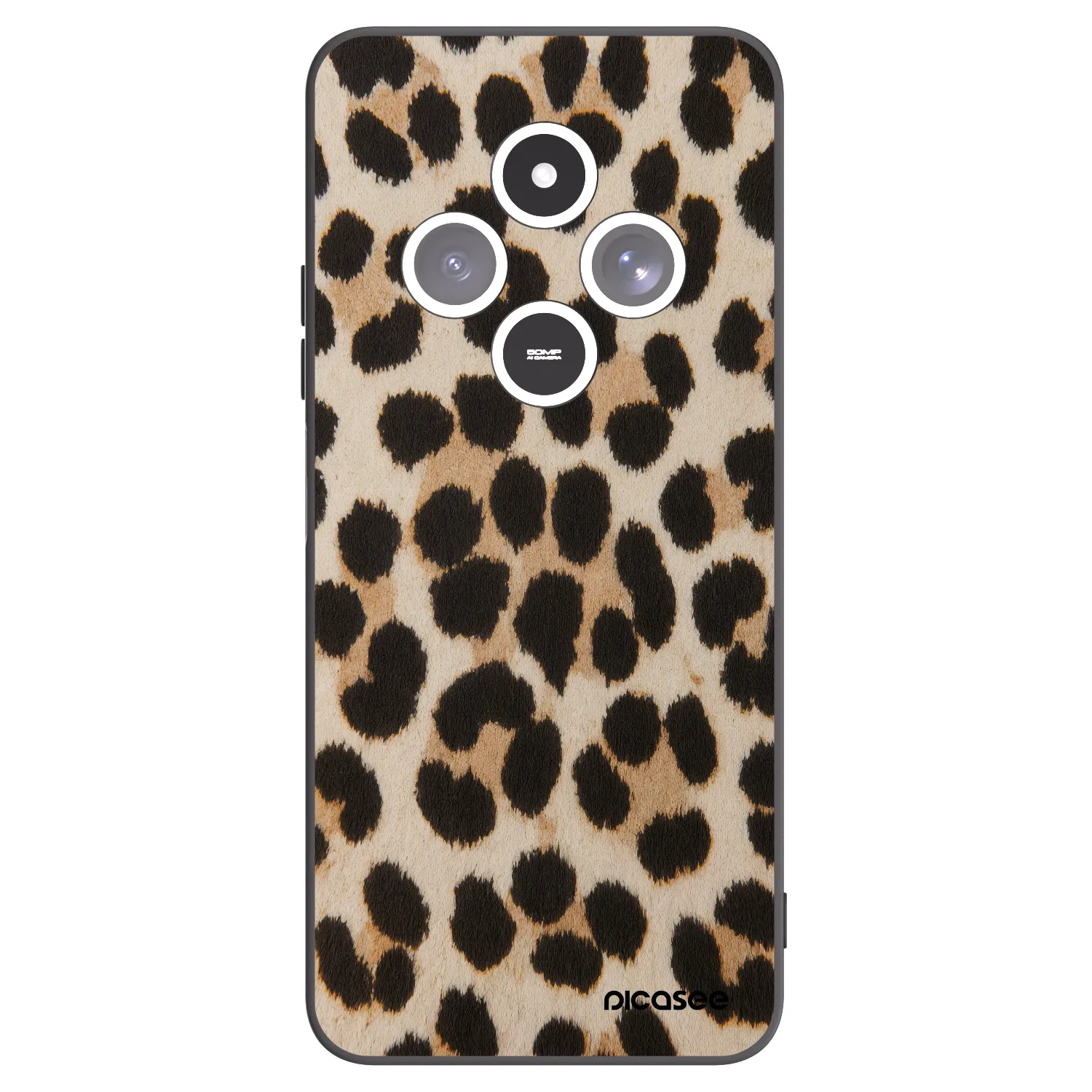 Picasee husă neagră din silicon pentru Xiaomi Redmi 14C - Brown Tiger