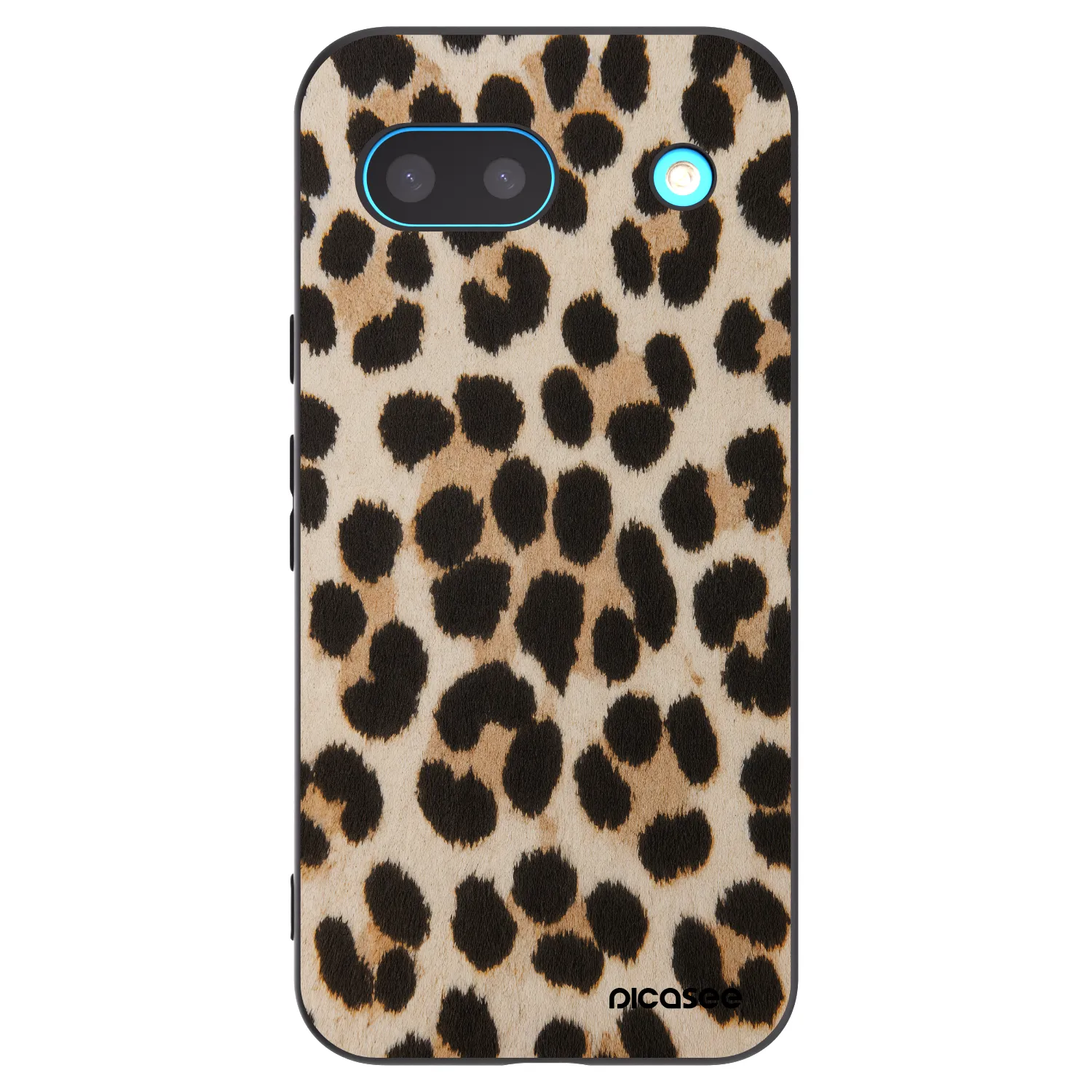 Picasee husă neagră din silicon pentru Google Pixel 8a - Brown Tiger
