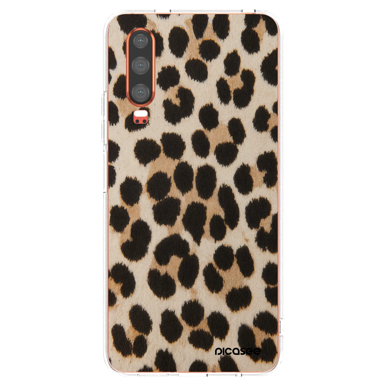 Picasee husă transparentă din silicon pentru Huawei P30 - Brown Tiger