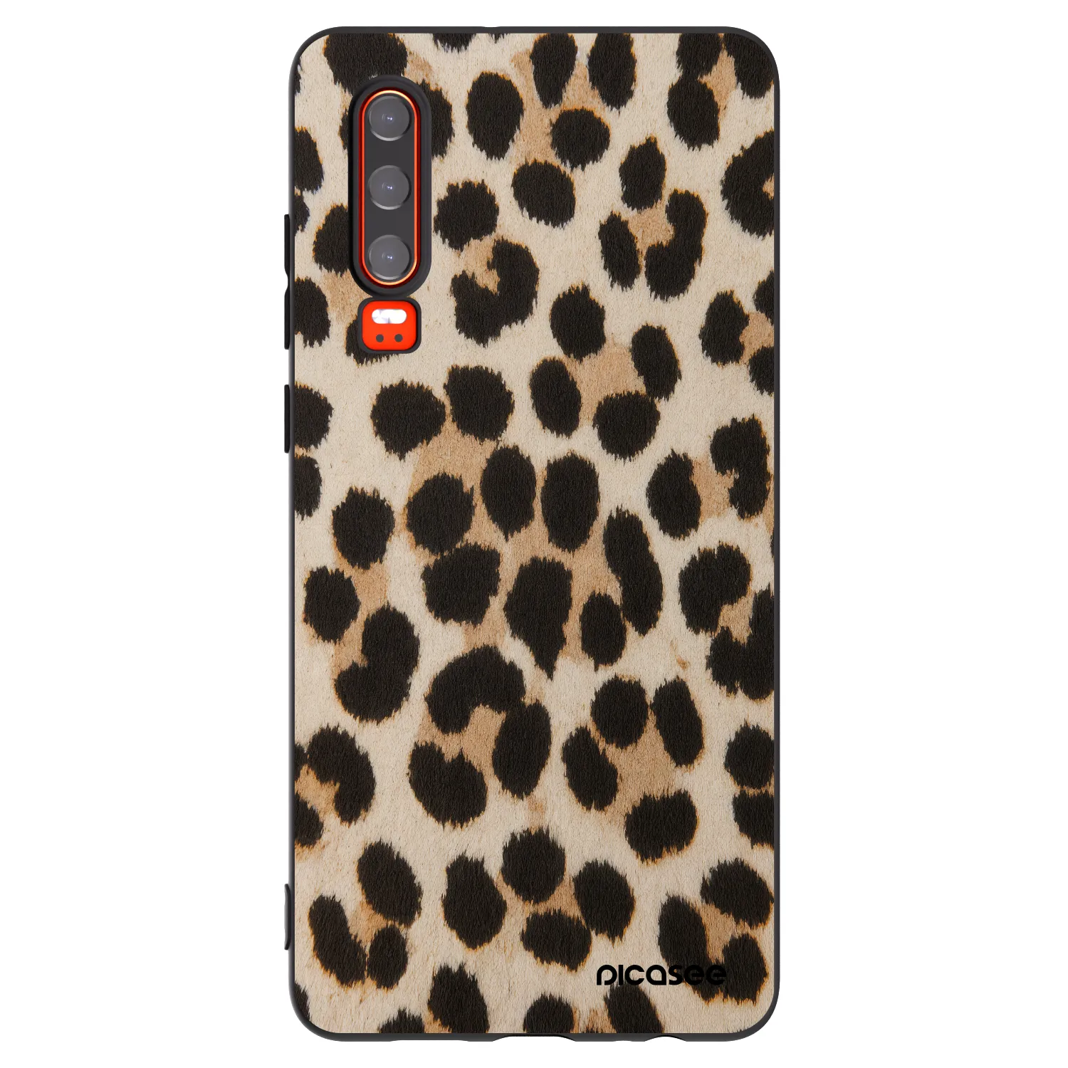 Picasee husă neagră din silicon pentru Huawei P30 - Brown Tiger