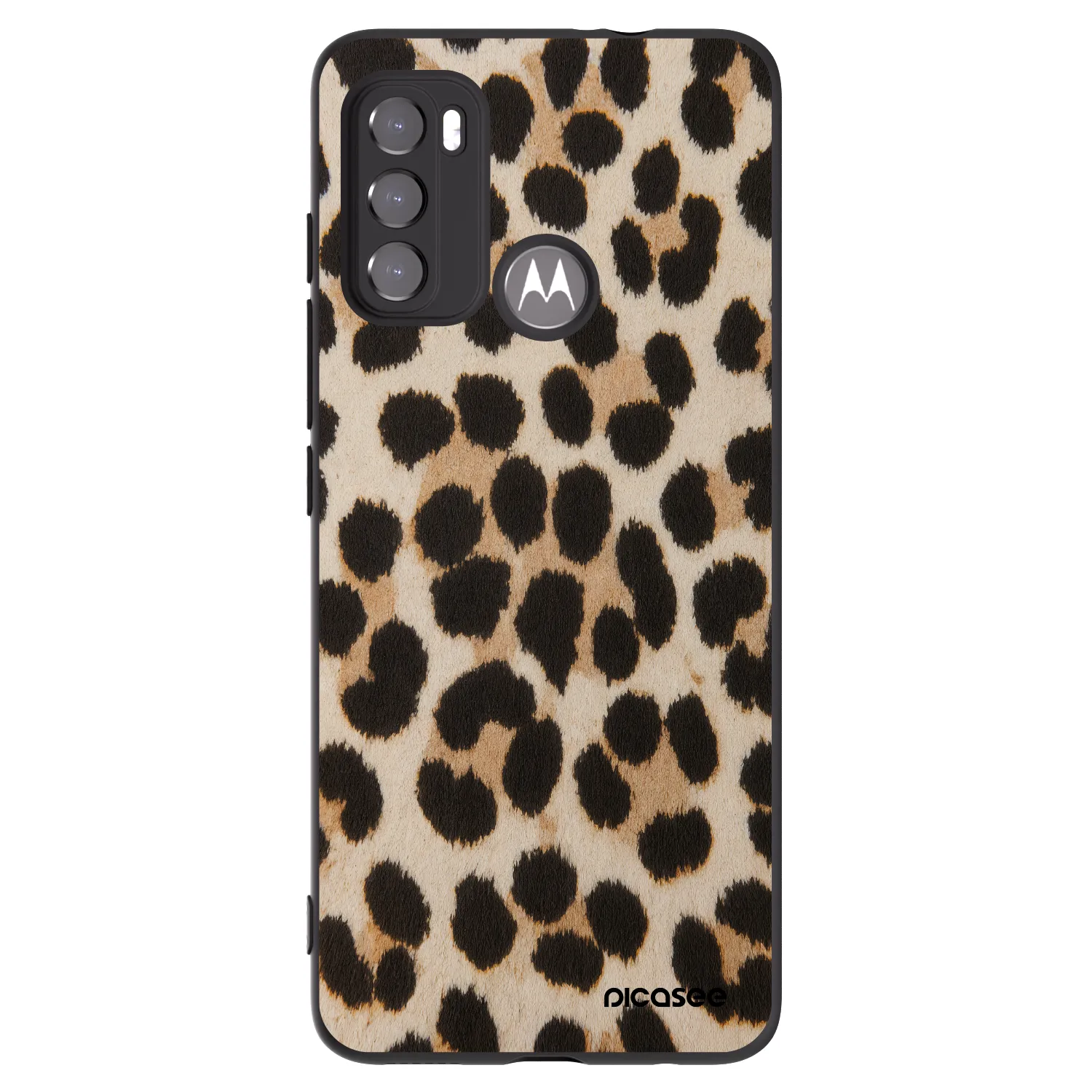 Picasee husă neagră din silicon pentru Motorola Edge 60 5G - Brown Tiger