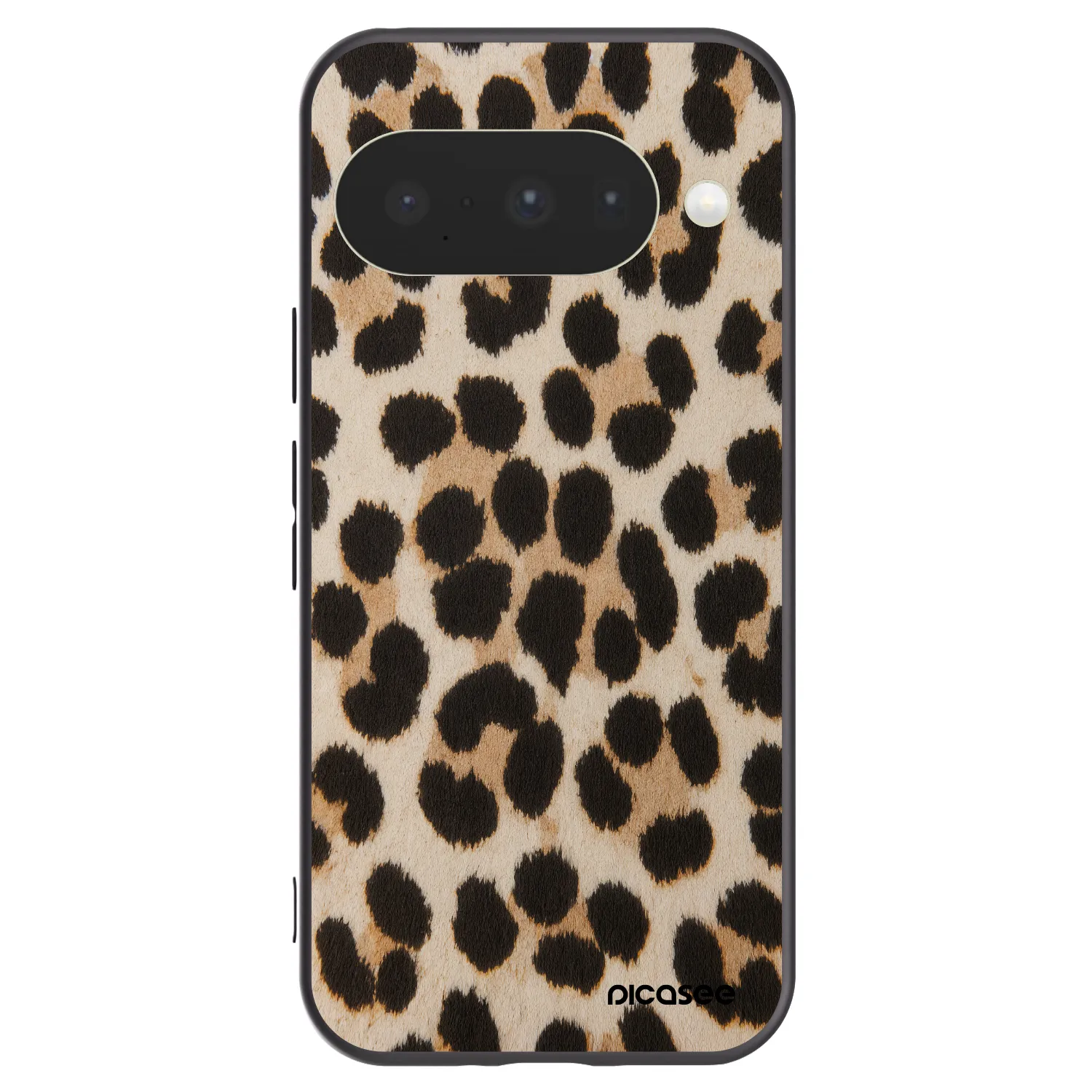 Picasee husă neagră din silicon pentru Google Pixel 10 - Brown Tiger