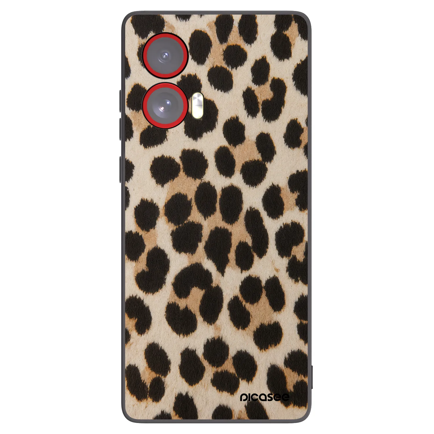 Picasee husă neagră din silicon pentru Motorola Edge 50 Fusion - Brown Tiger