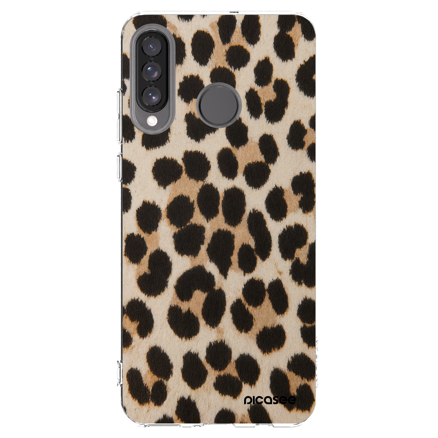 Picasee husă transparentă din silicon pentru Huawei P30 Lite - Brown Tiger