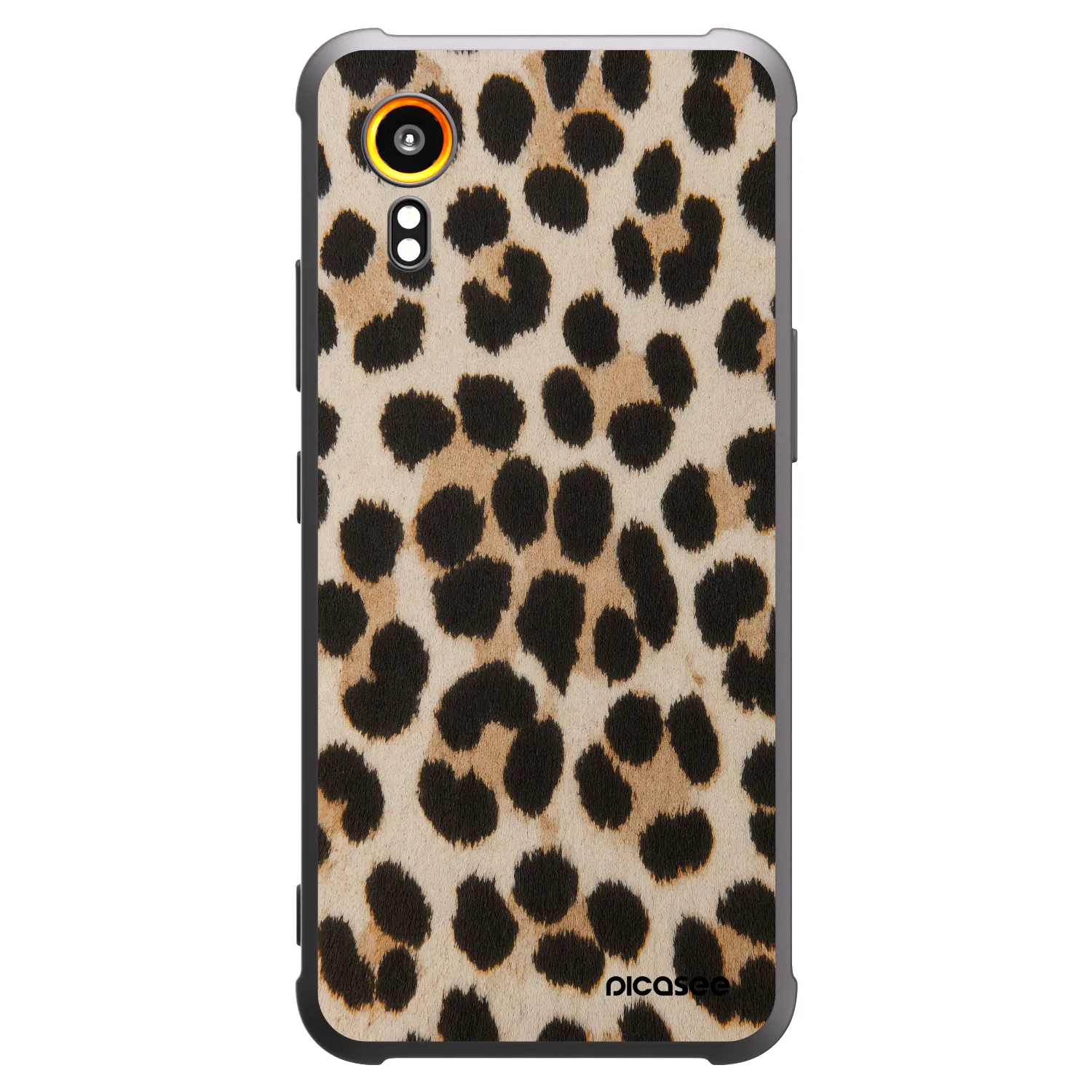 Picasee husă neagră din silicon pentru Samsung Galaxy Xcover 7 - Brown Tiger