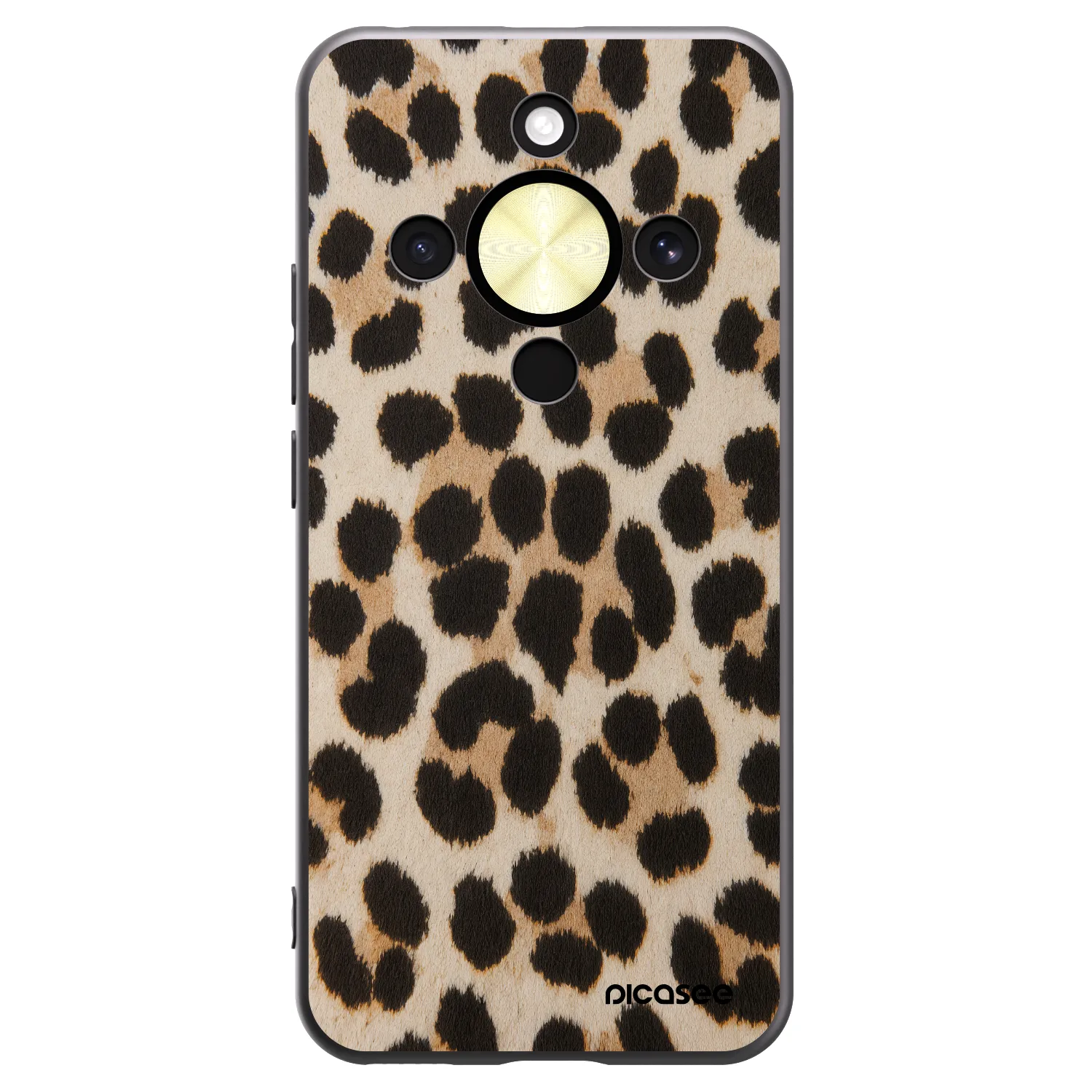 Picasee husă neagră din silicon pentru Honor Magic8 Lite 5G - Brown Tiger