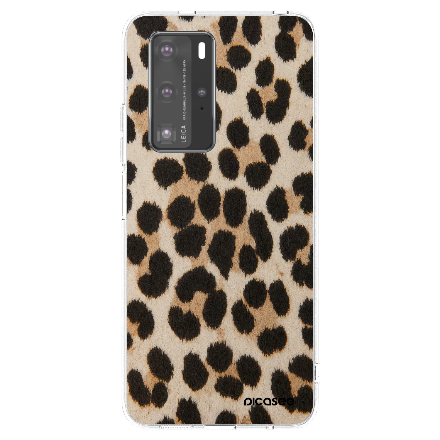 Picasee husă transparentă din silicon pentru Huawei P40 Pro - Brown Tiger