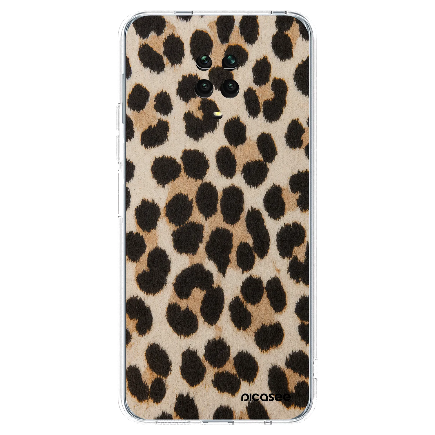 Picasee husă transparentă din silicon pentru Xiaomi Redmi Note 9 Pro - Brown Tiger