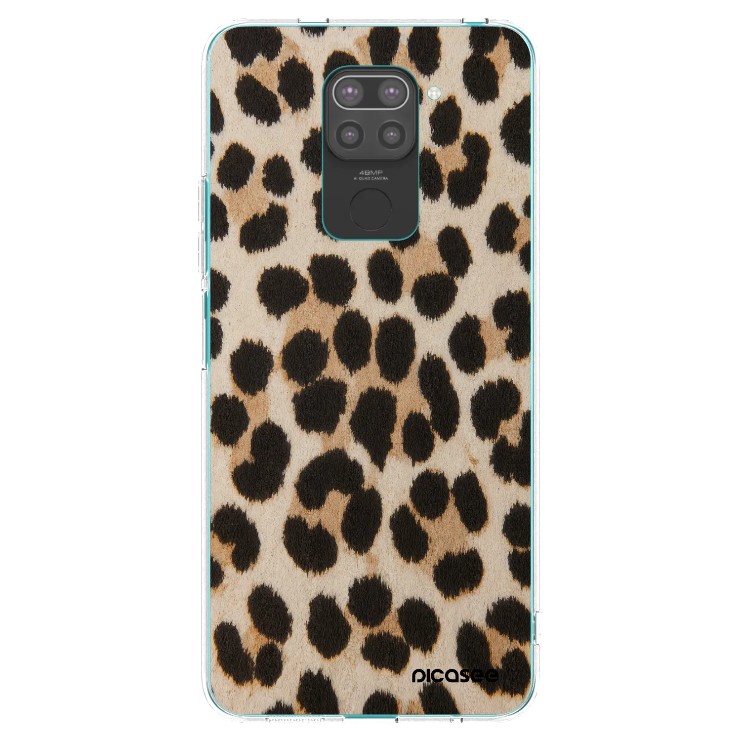 Picasee husă neagră din silicon pentru Xiaomi Redmi Note 9 - Brown Tiger