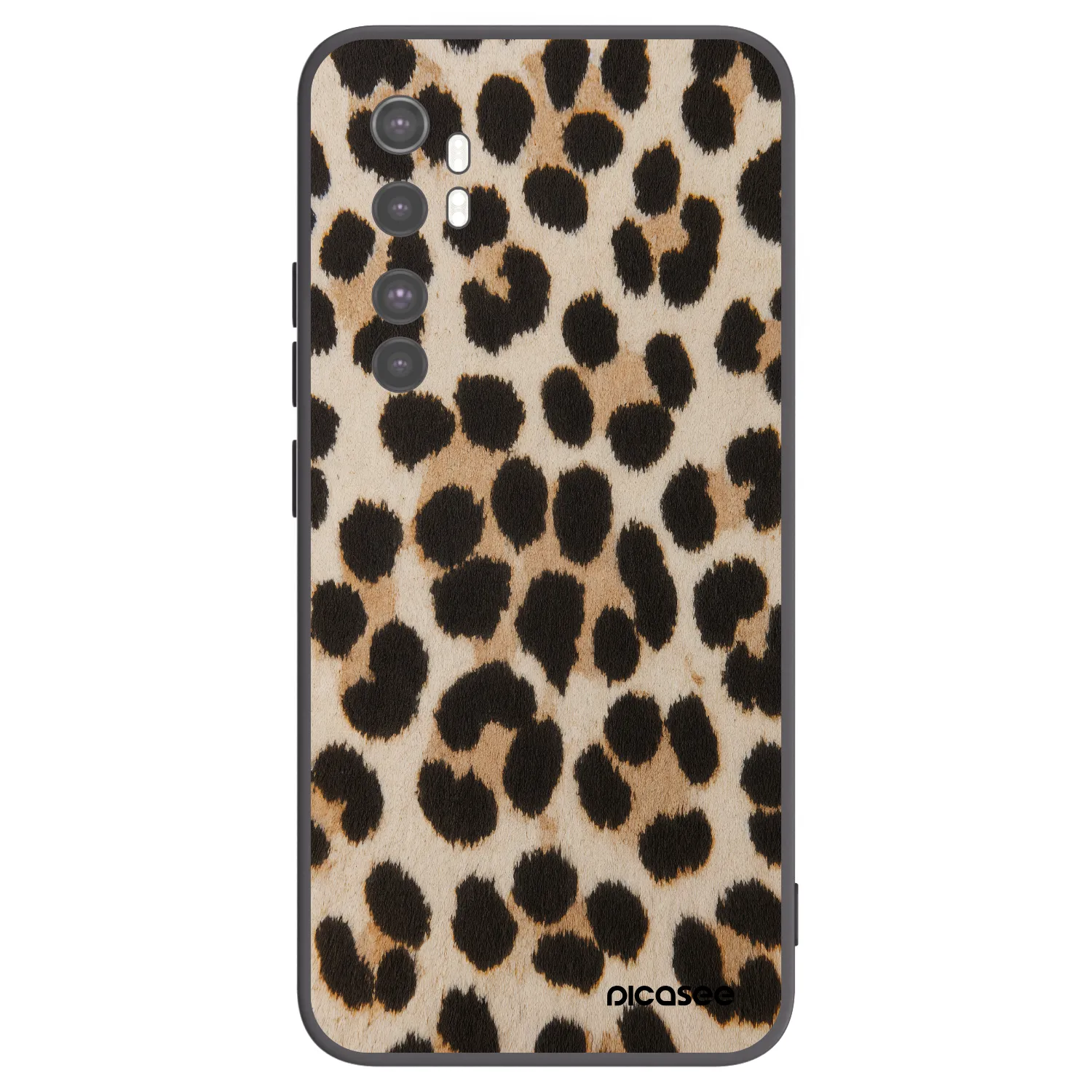 Picasee husă neagră din silicon pentru Xiaomi Mi Note 10 Lite - Brown Tiger