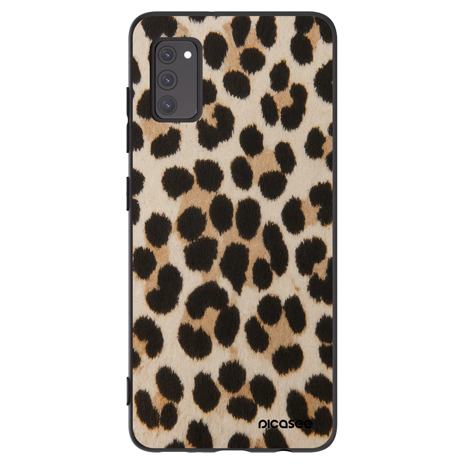 Picasee husă neagră din silicon pentru Samsung Galaxy A41 A415F - Brown Tiger