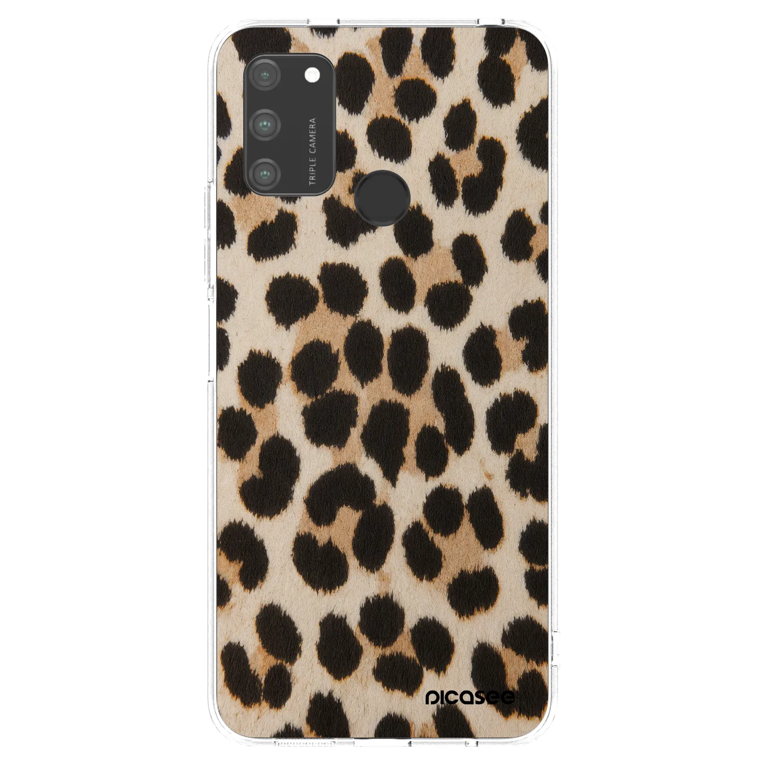 Picasee husă transparentă din silicon pentru Honor 9A - Brown Tiger