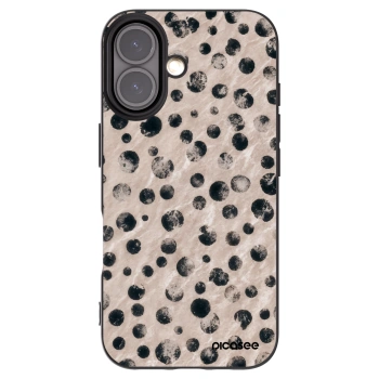 Picasee husă neagră din silicon pentru Apple iPhone 16 - Inked