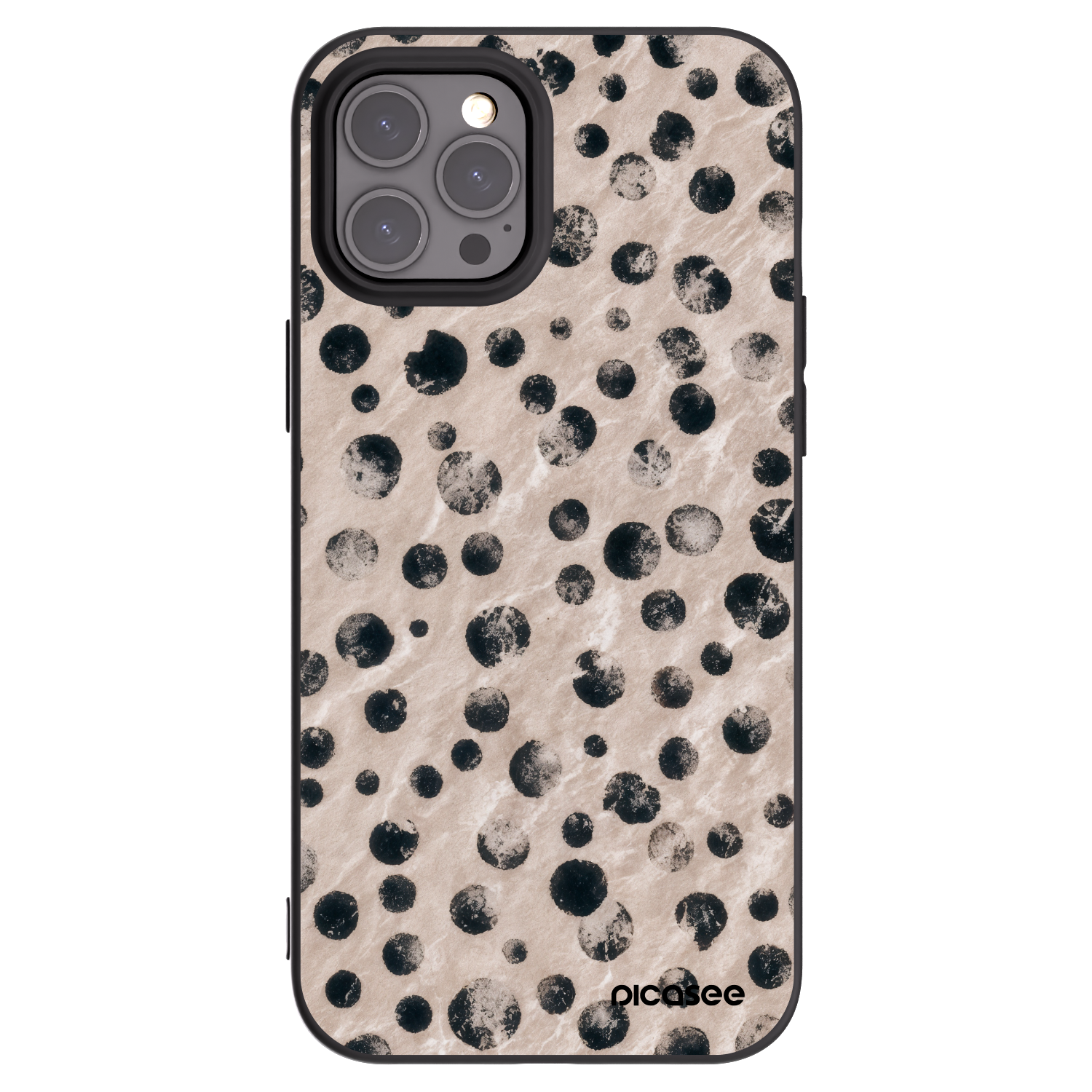 Picasee husă neagră din silicon pentru Apple iPhone 12 Pro Max - Inked