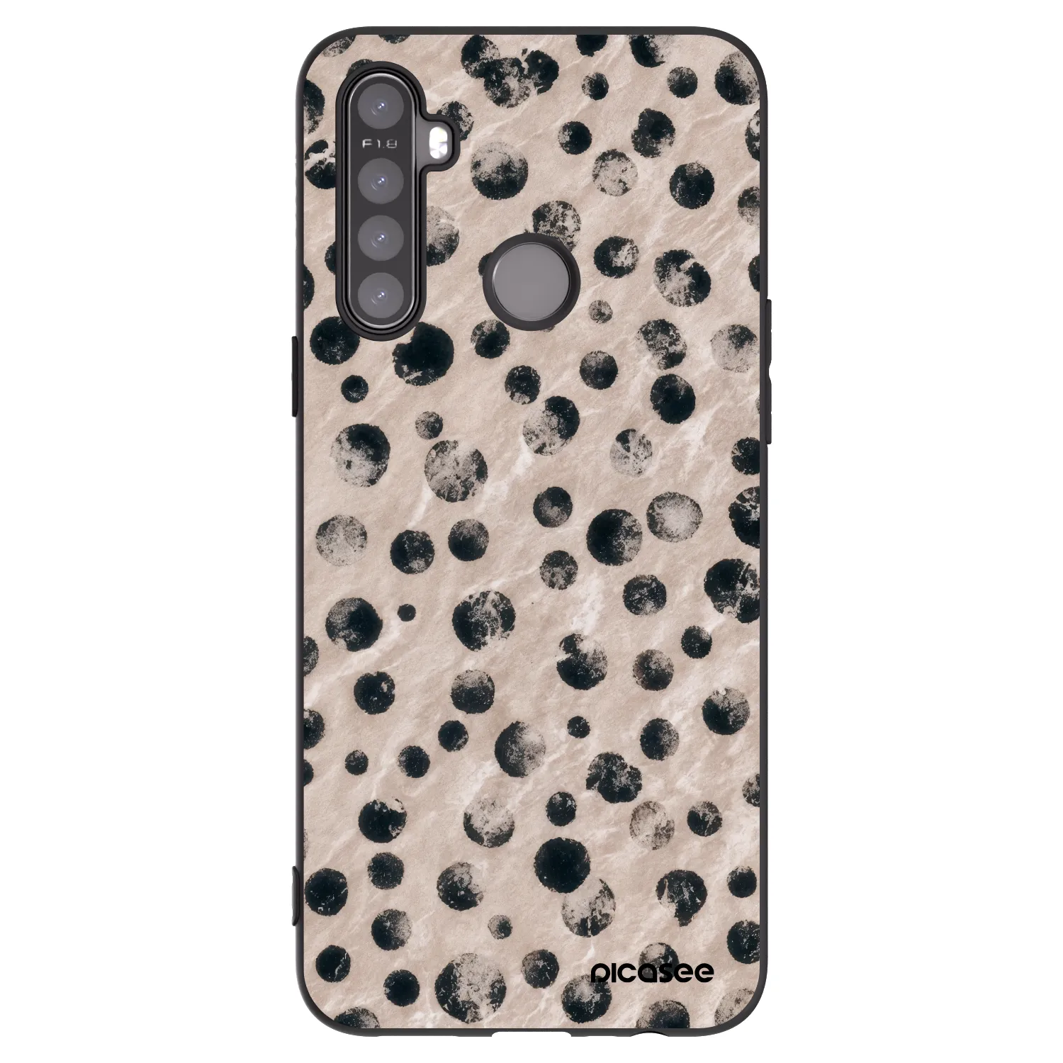 Picasee husă neagră din silicon pentru Realme 6i - Inked