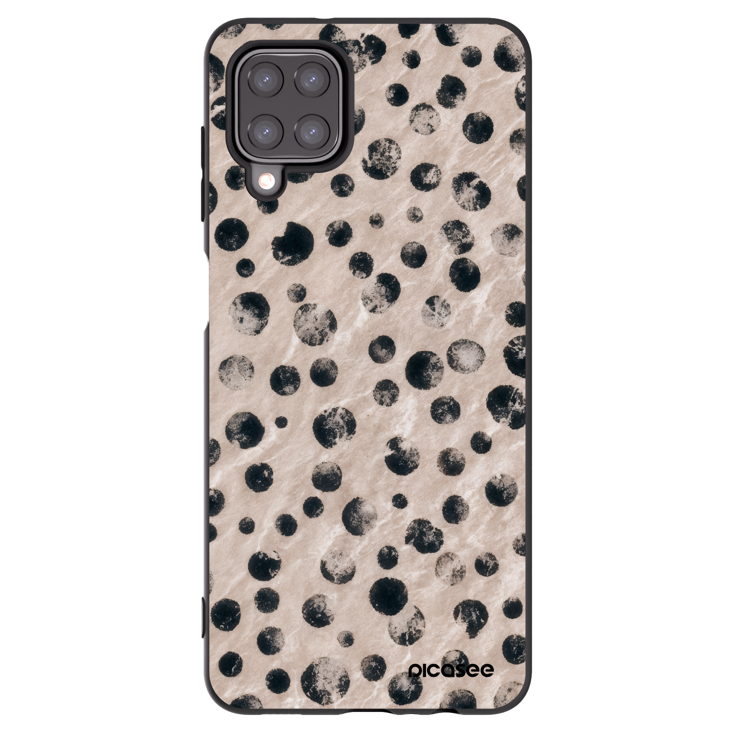 Picasee husă neagră din silicon pentru Samsung Galaxy A12 A125F - Inked