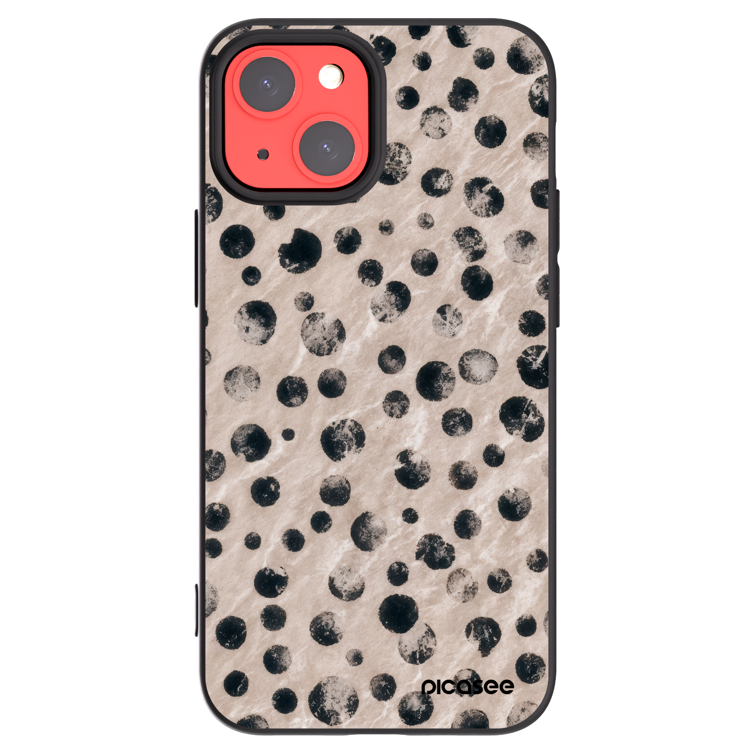 Picasee husă neagră din silicon pentru Apple iPhone 13 mini - Inked