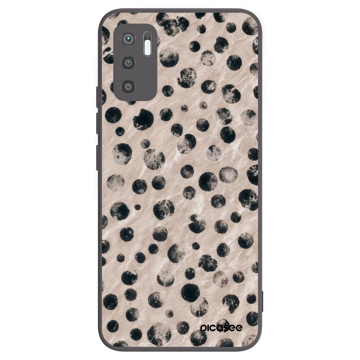 Picasee husă neagră din silicon pentru Xiaomi Redmi Note 10 5G - Inked