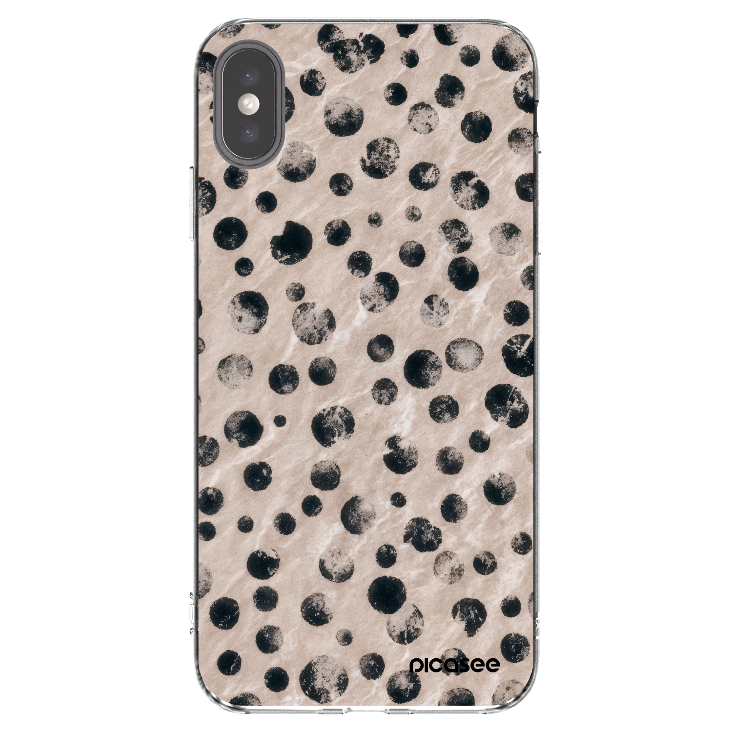 Picasee husă transparentă din silicon pentru Apple iPhone XS Max - Inked