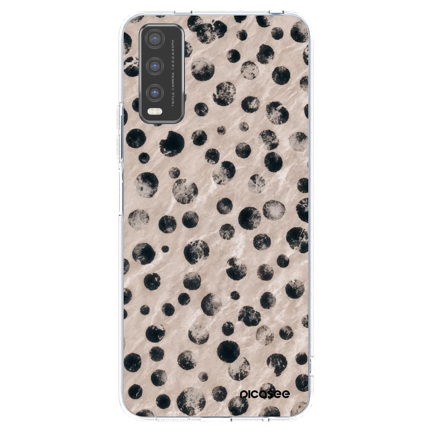 Picasee husă transparentă din silicon pentru Vivo Y20s - Inked