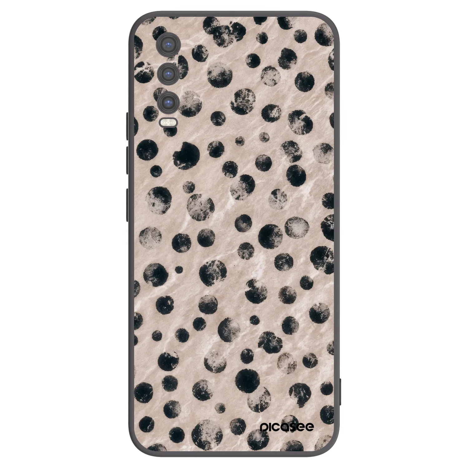 Picasee husă neagră din silicon pentru Vivo Y20s - Inked