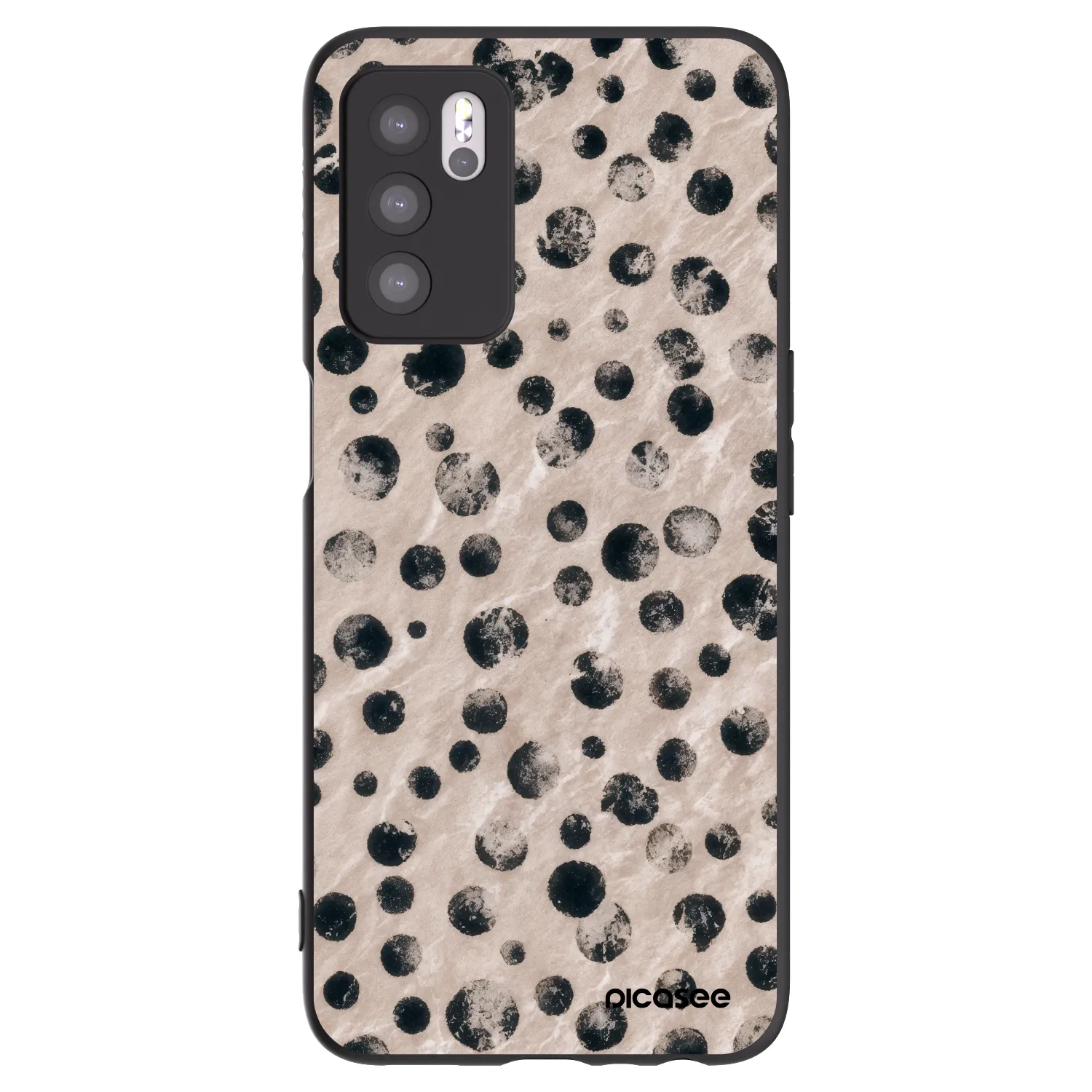 Picasee husă neagră din silicon pentru OPPO A16s - Inked