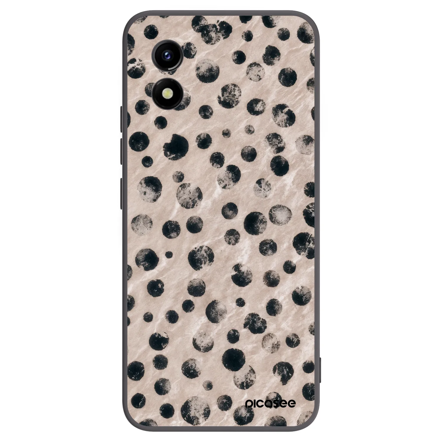 Picasee husă neagră din silicon pentru Vivo Y01 - Inked