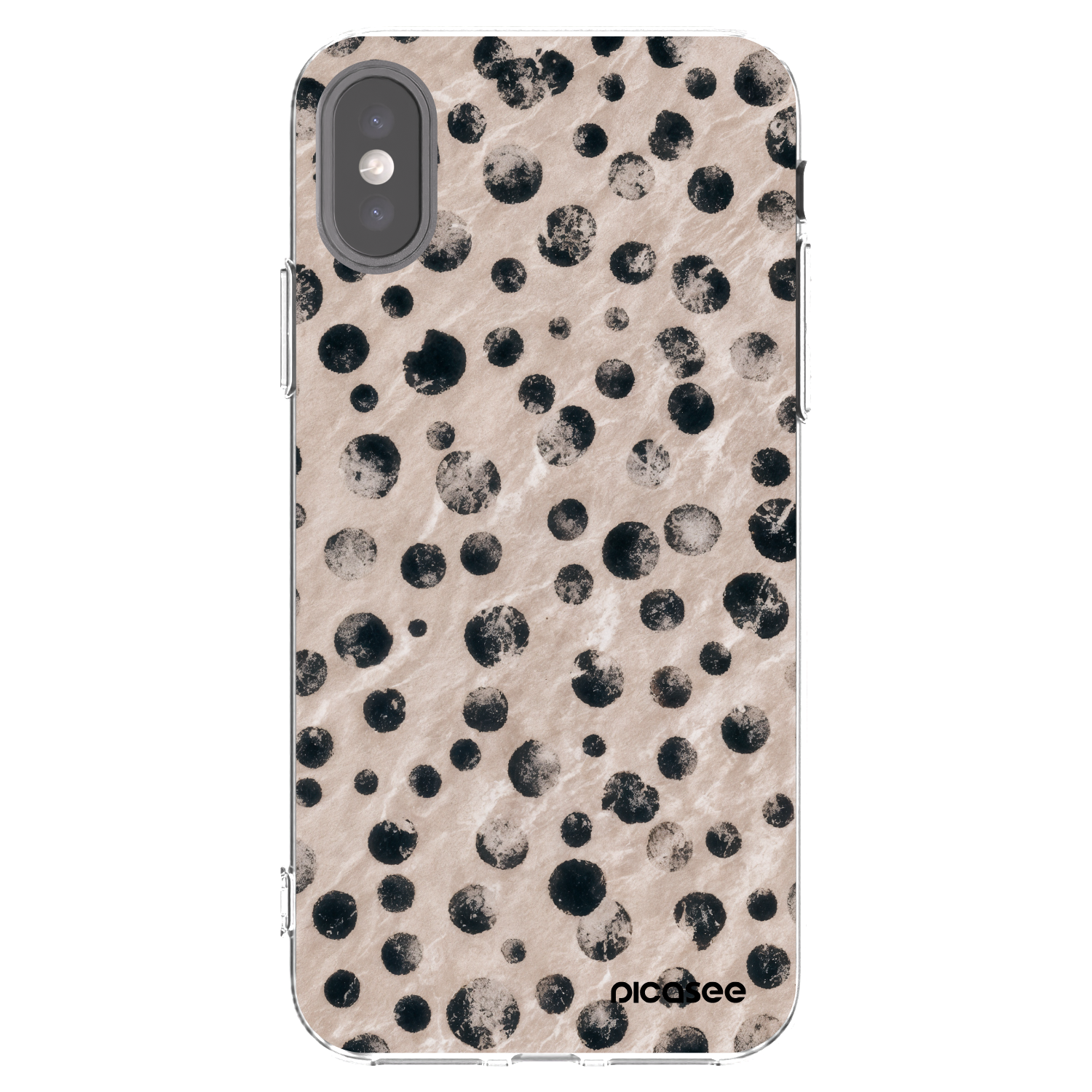 Picasee husă transparentă din silicon pentru Apple iPhone X/XS - Inked