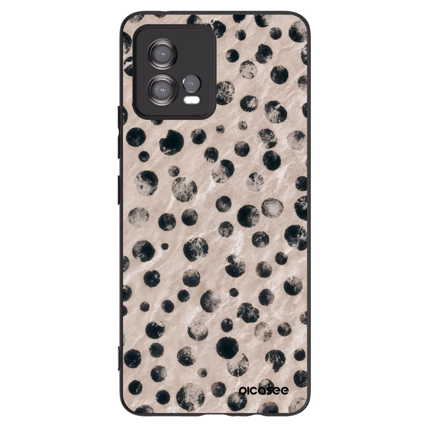 Picasee husă neagră din silicon pentru Motorola Moto G72 - Inked