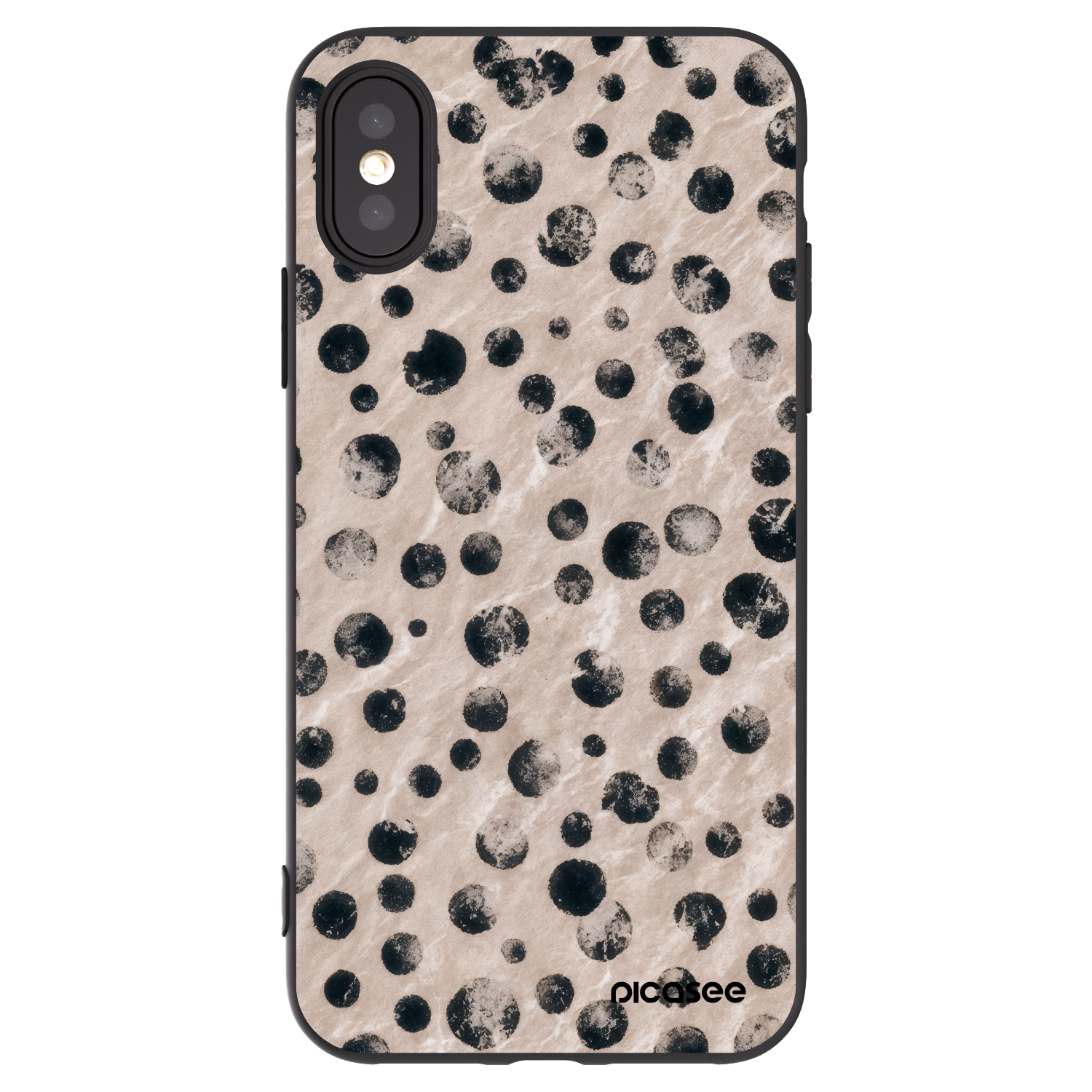 Picasee husă neagră din silicon pentru Apple iPhone X/XS - Inked