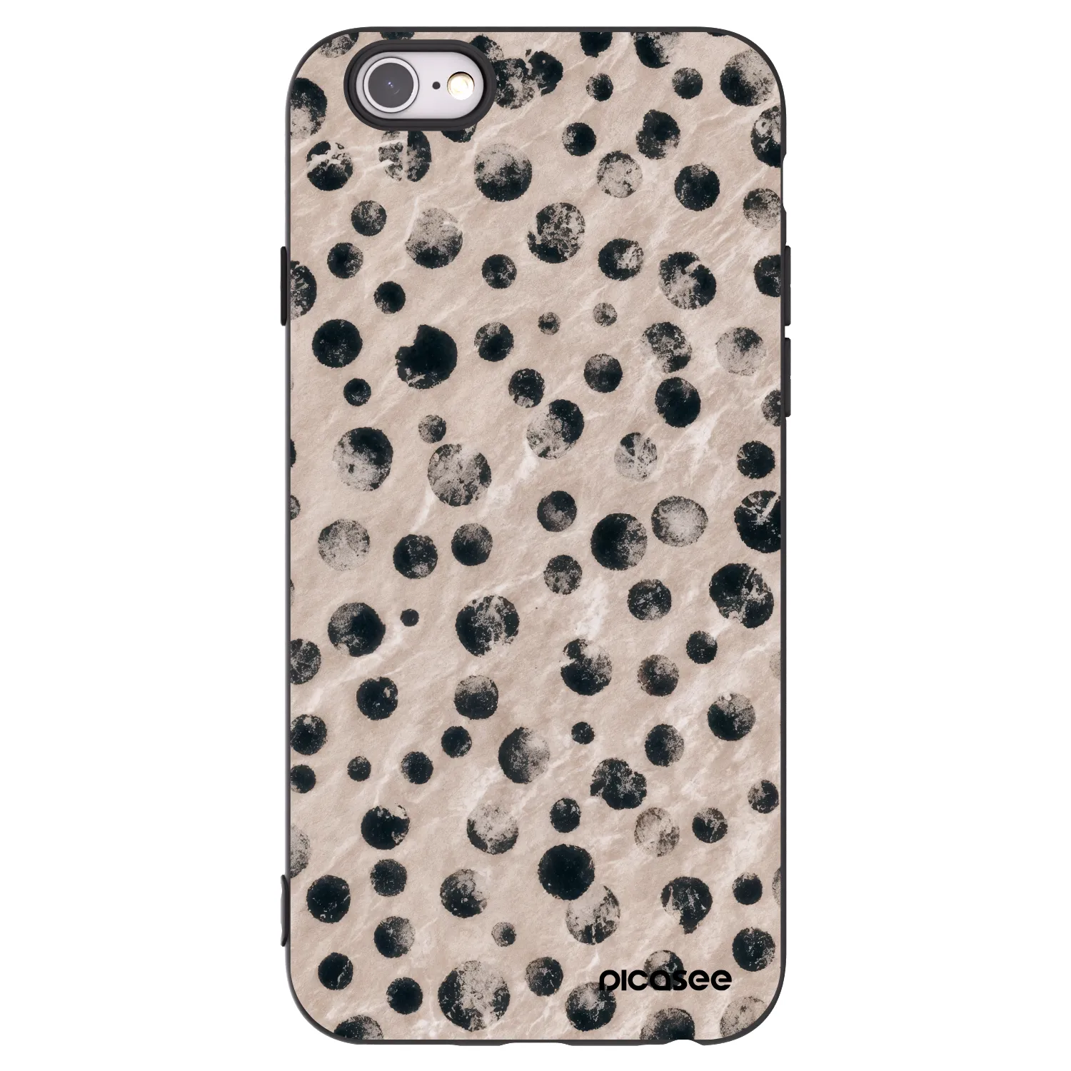 Picasee husă neagră din silicon pentru Apple iPhone 6/6S - Inked