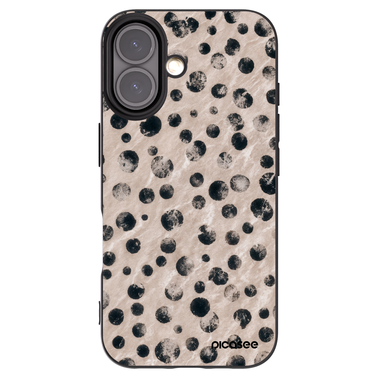 Picasee husă neagră din silicon pentru Apple iPhone 16 - Inked
