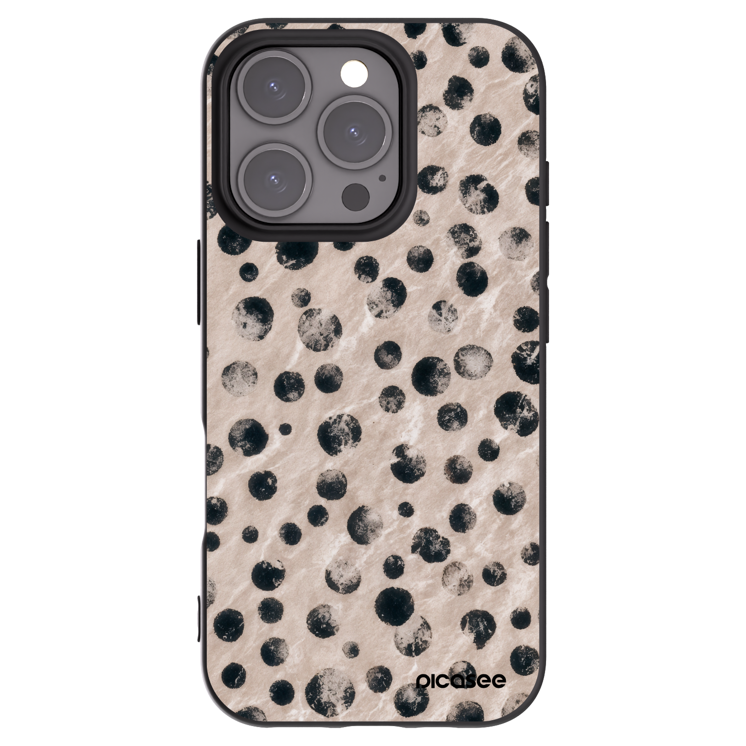 Picasee husă neagră din silicon pentru Apple iPhone 16 Pro - Inked