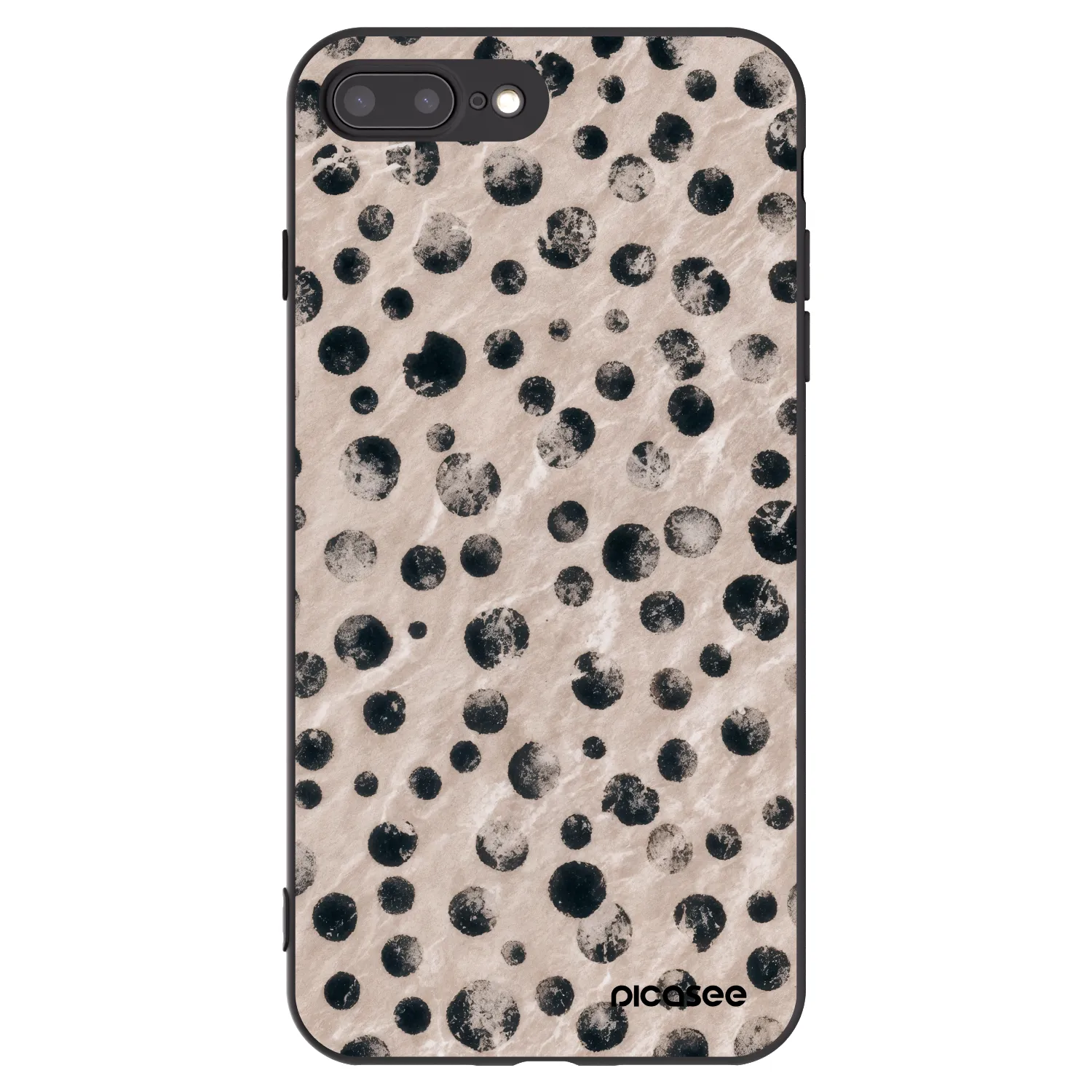 Picasee husă neagră din silicon pentru Apple iPhone 7 Plus - Inked