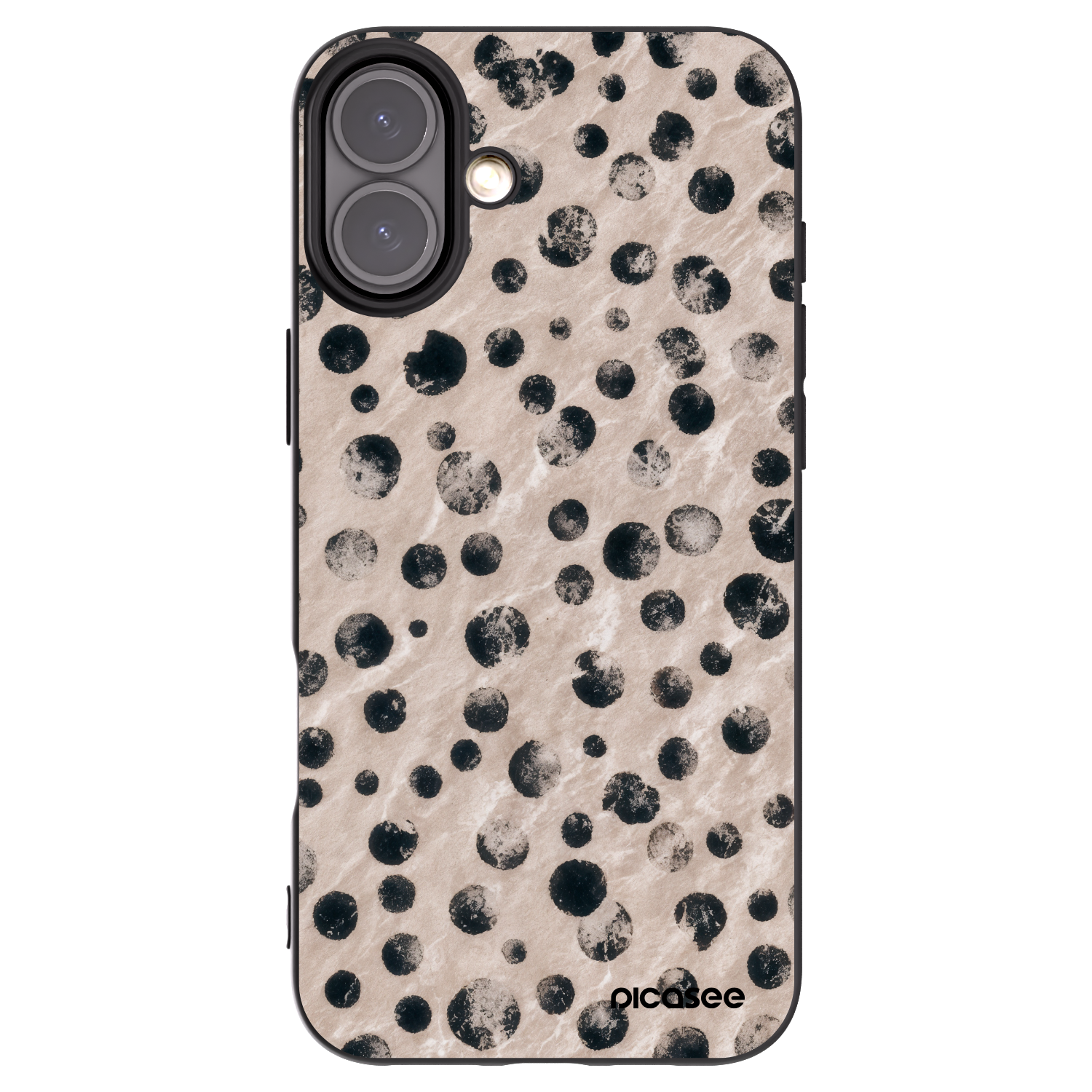 Picasee husă neagră din silicon pentru Apple iPhone 16 Plus - Inked